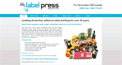 Desktop Screenshot of labelpressaustralia.com.au